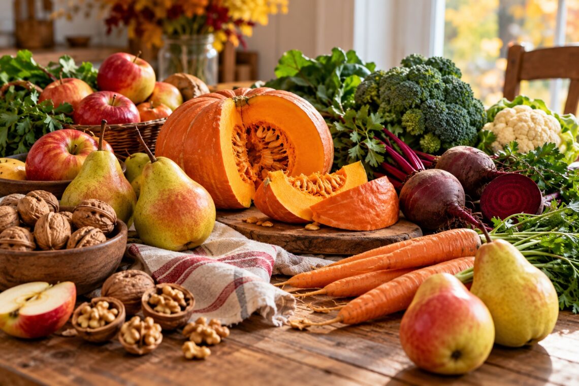 Seasonal fruits and vegetables to eat in October